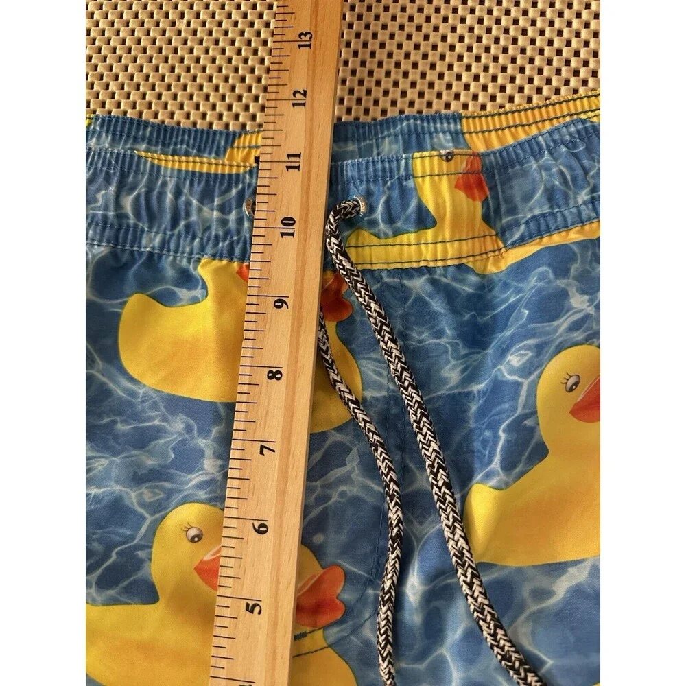 Neff Swim Trunks Shorts‎ Mens Size Small Rubber Duck Drawstring Elastic Waist S